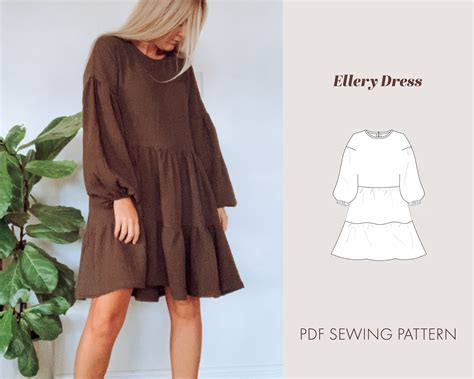 Cape Dress Digital Sewing Pattern, Knee Length Dress Pattern, Sizes 6 - 14, DIY Cape Dress, Instant Download PDF, Beginner-Friendly Sewing. . Dress patterns etsy